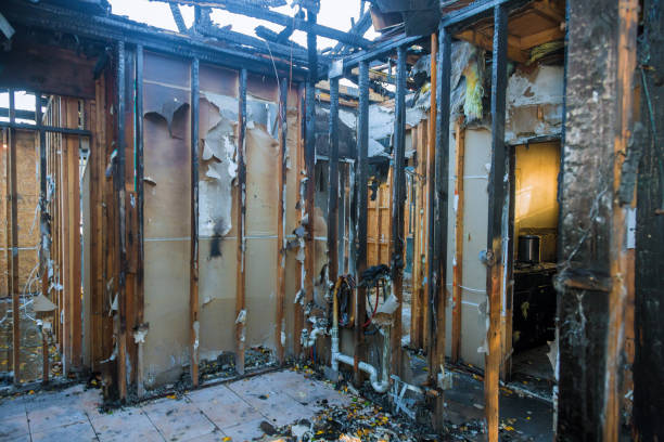 Professional Fire Damage Removal technician working in Millersville, MD